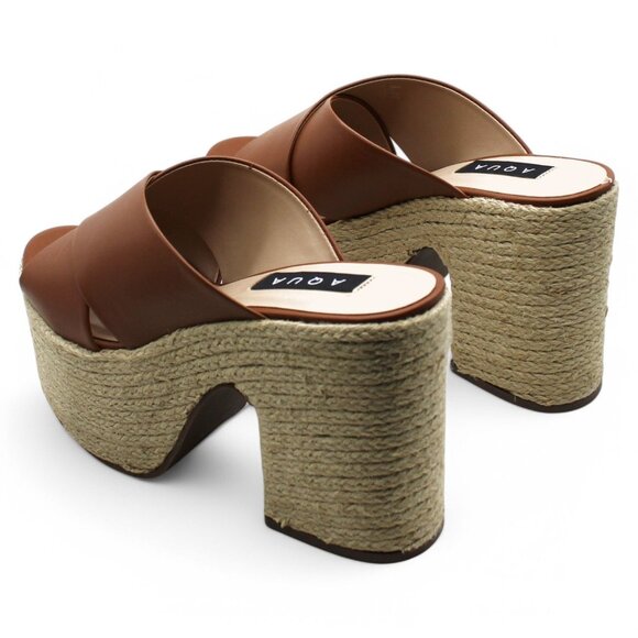 Women AQUA Round Toe Espadrille Shoes - Picture 7 of 8